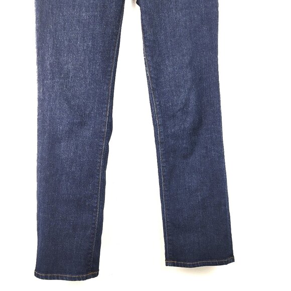 bundle 2 Pair Land’s End Dark Wash Mid-Rise Straight Jeans Size 2 - Picture 5 of 8